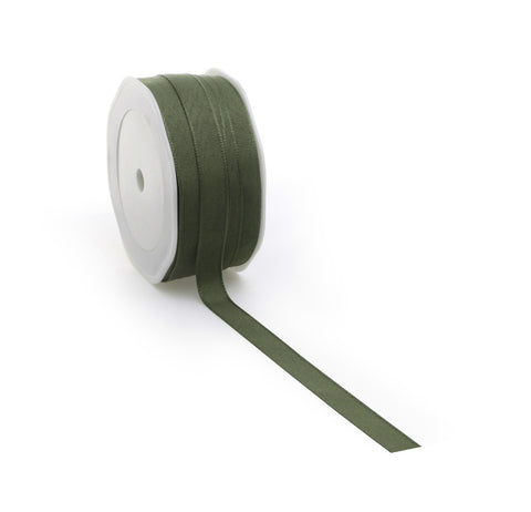 Cotton gift ribbon Moss green