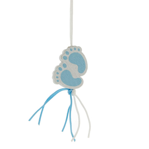 Lucky Pendant Baby Feet Blue