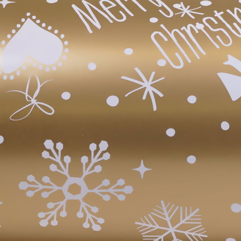 Goud Kerstpapier merry christmas | Duurzaam en Feestelijk - Kadopapier.net