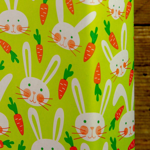 Inpakpapier Bunny Lime - Kadopapier.net