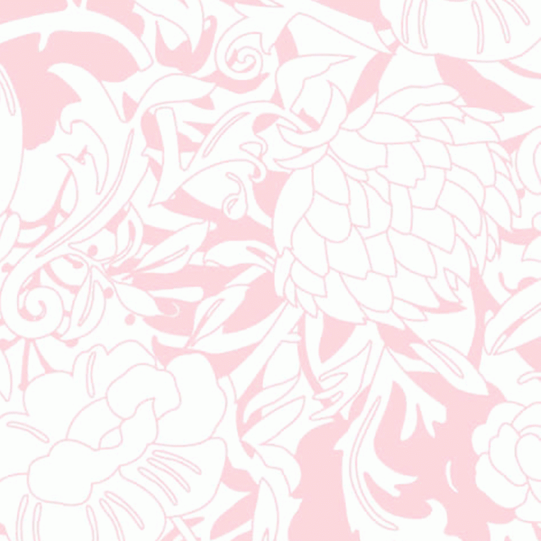 Inpakpapier met grote bloemen- Roze - Kadopapier.net