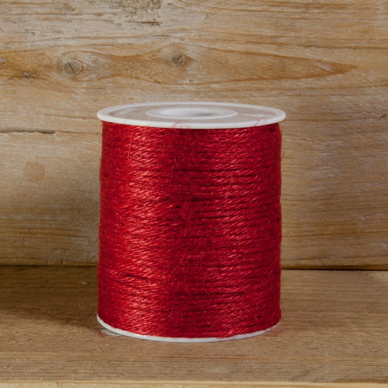 Jute touw Rood - Kadopapier.net