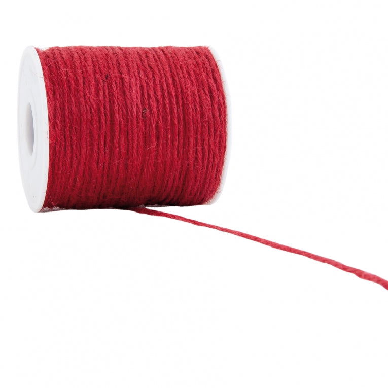 Jute touw Rood - Kadopapier.net