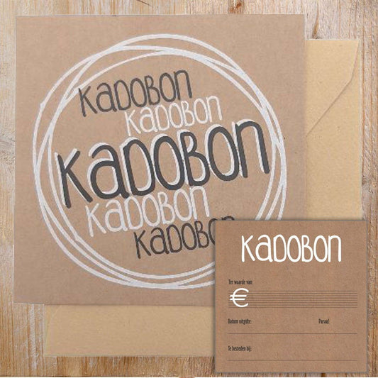 Kadobon Moments Kraft - Kadopapier.net