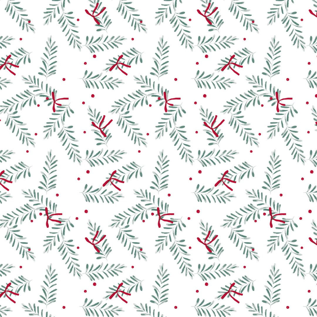 Kerstpapier Pine Luxe - Kadopapier.net