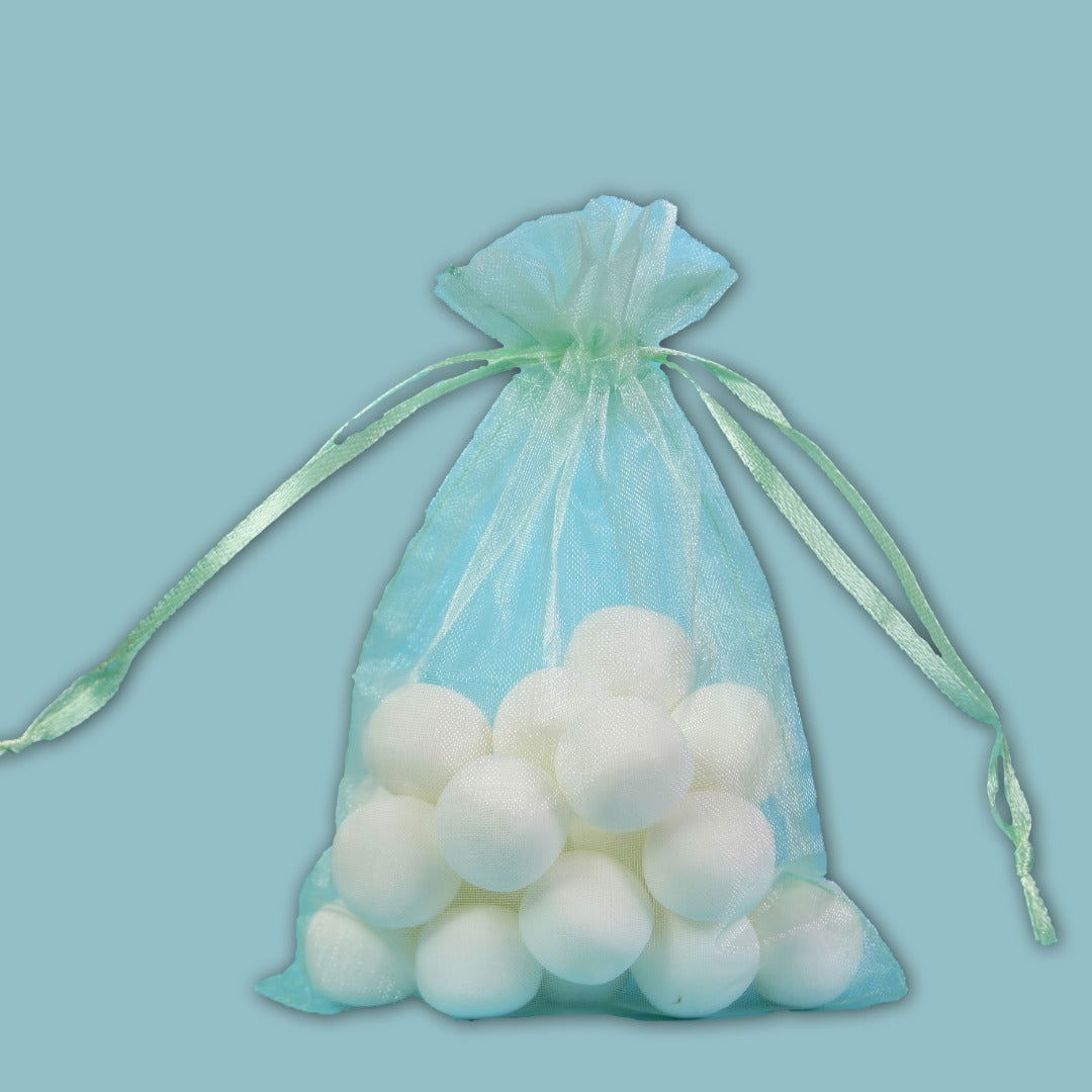 Pastel Groen Organza zakje - Kadopapier.net