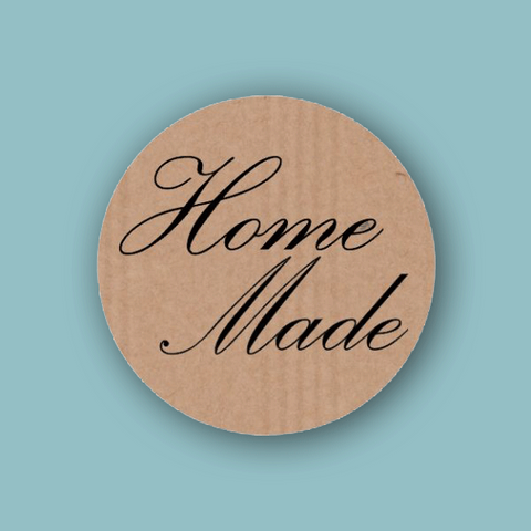 Sticker kraft Home Made - Kadopapier.net