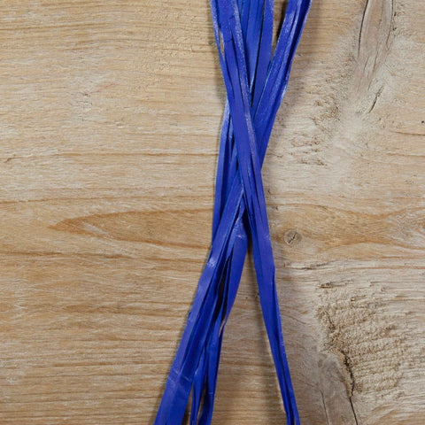 Synthetische raffia Kobalt blauw - Kadopapier.net