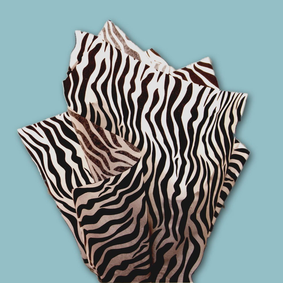 Vloei met Zebraprint - Kadopapier.net