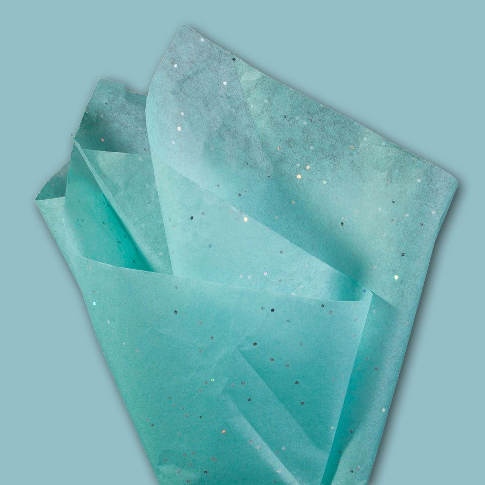 Vloeipapier Gemstones Aqua - Kadopapier.net