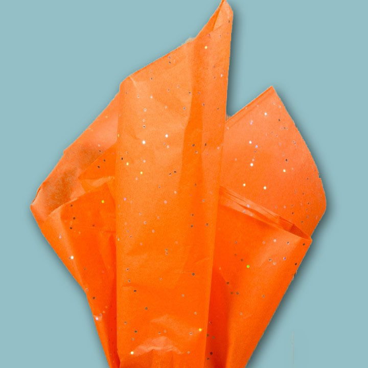 Vloeipapier Gemstones Oranje - Kadopapier.net